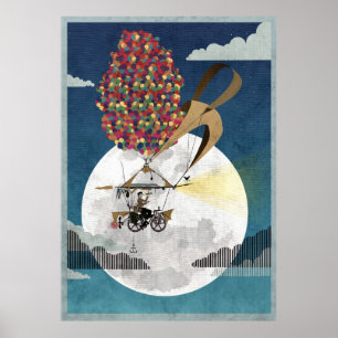 Flyga cykeln poster