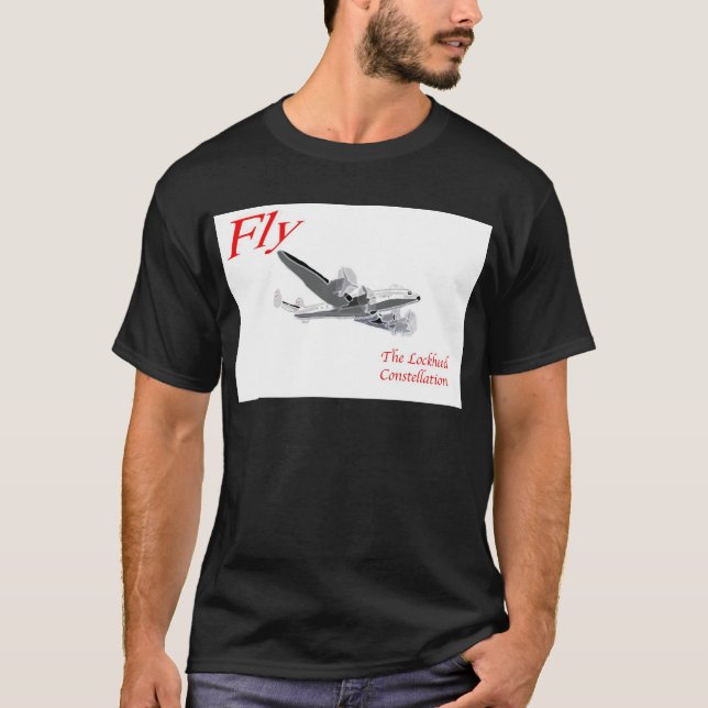 Flyga den Lockheed konstellationen T-shirt (Framsida)