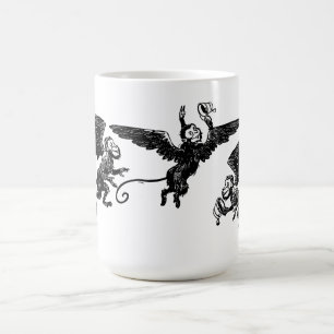 Flyga den påskyndade apamuggWizard of Oz koppen Kaffemugg