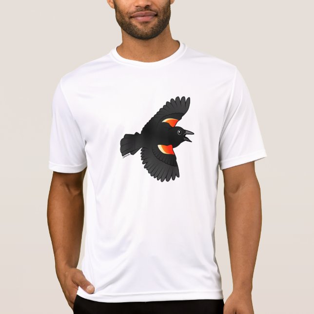 Flyga denpåskyndade blackbirden tee shirt (Framsida)
