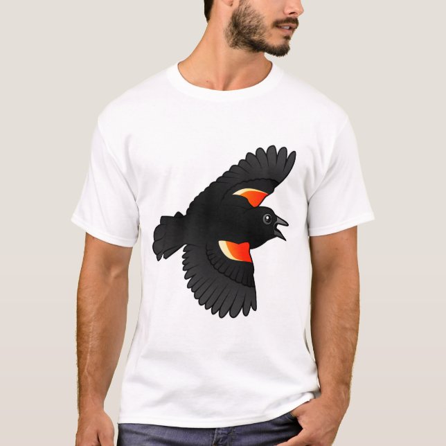 Flyga denpåskyndade blackbirden tröja (Framsida)
