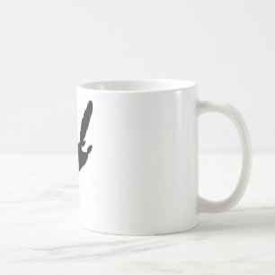 Flyga ekorresilhouetten kaffemugg