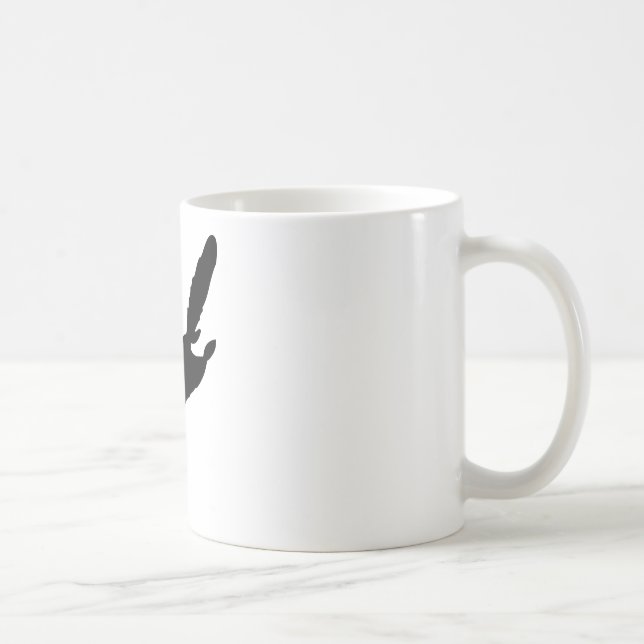 Flyga ekorresilhouetten kaffemugg (Höger)