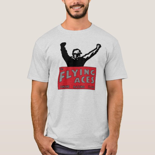 Flyga essgrå färgT-tröja T Shirt (Framsida)