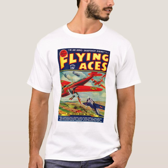 Flyga esstidskriften täcka 3 t shirt (Framsida)