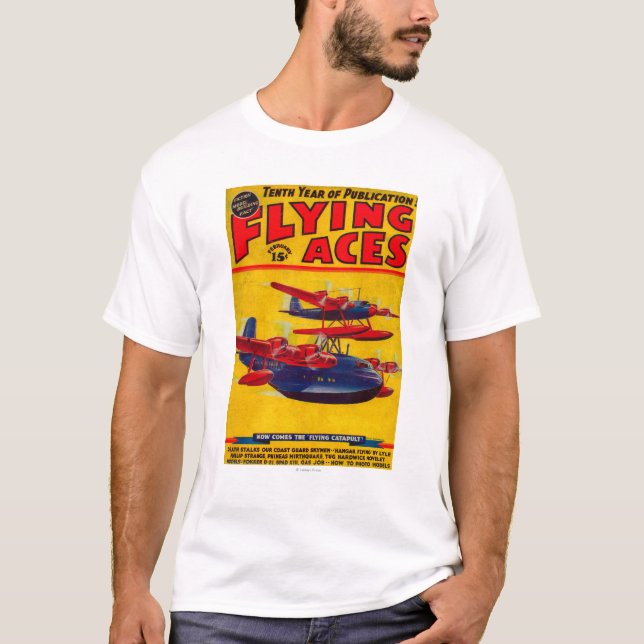 Flyga esstidskriften täcka t shirt (Framsida)