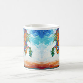 Flyga färger kaffemugg