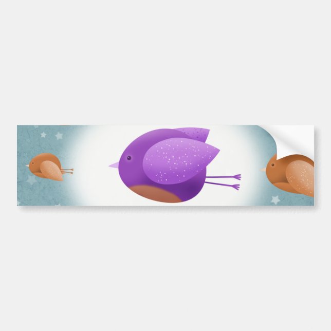 Flyga för fåglar bildekal (Framsidan)