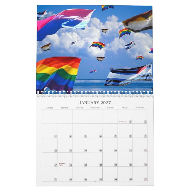 Flyga kalendern för pride 2010 kalender (Jan 2027)