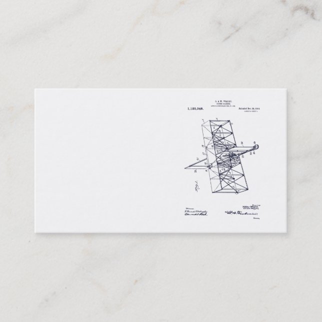 FLYGA MASKINPATENT - CIRCA 1914 - visitkortar Visitkort (Framsida)