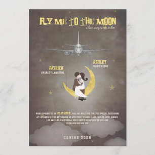 Flyga mig till bröllop för måne 2 - filmaffischen inbjudningar