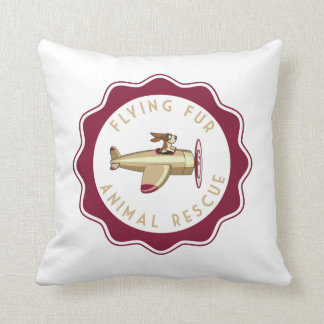 Flyga pälsdekorativ kudde