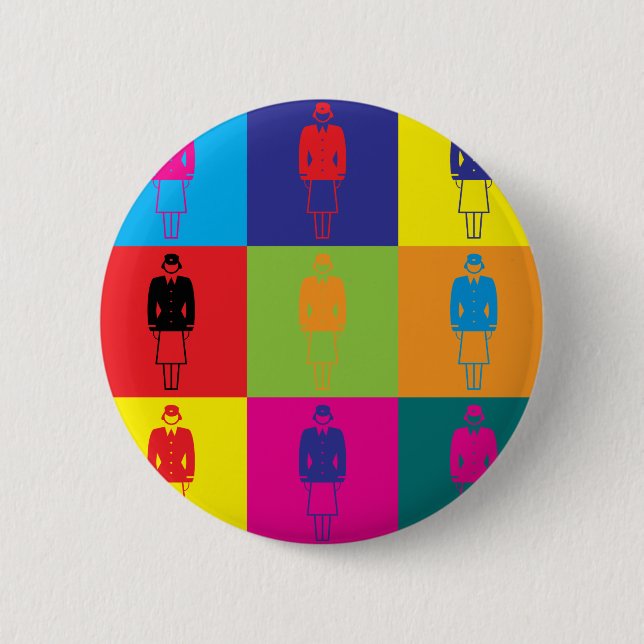 Flyga popkonst knapp (Framsida)