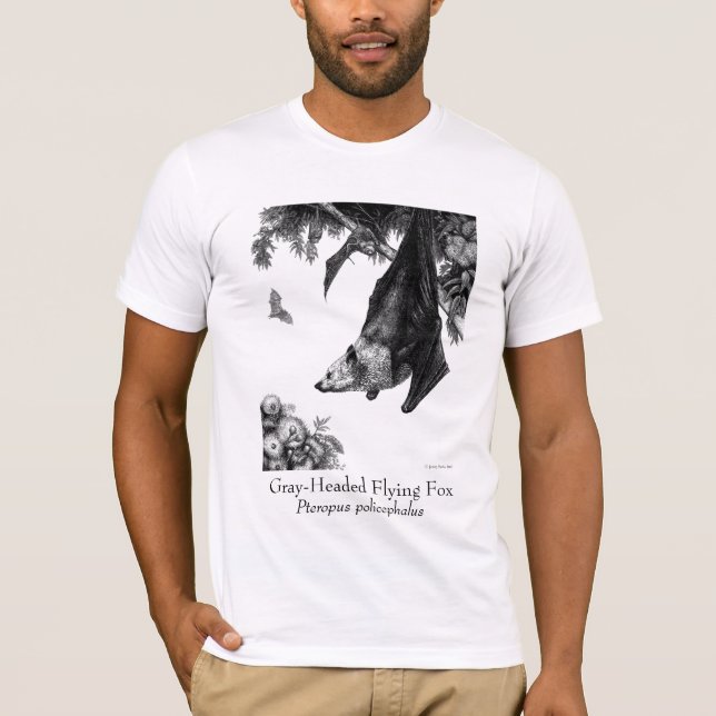 Flyga rävT-tröja Tee Shirt (Framsida)