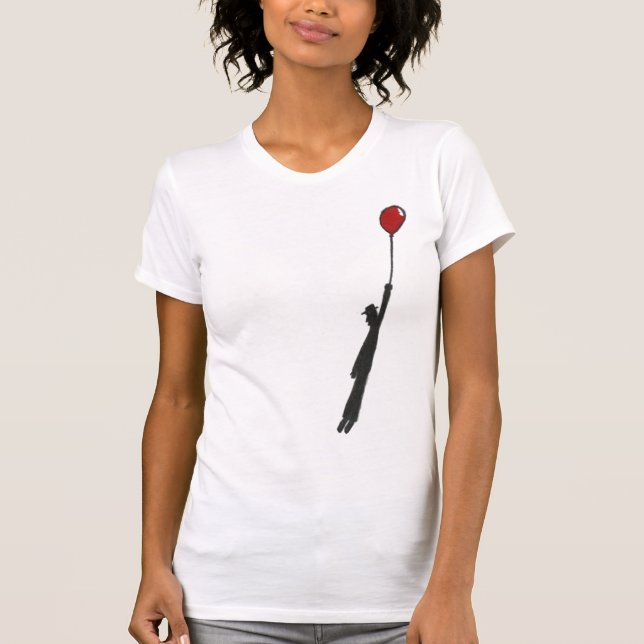 "Flyga solo" den märkes- grafiska utslagsplatsen T Shirt (Framsida)