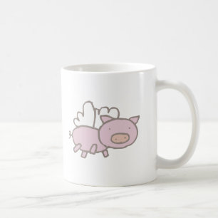 Flyga som är piggy kaffemugg