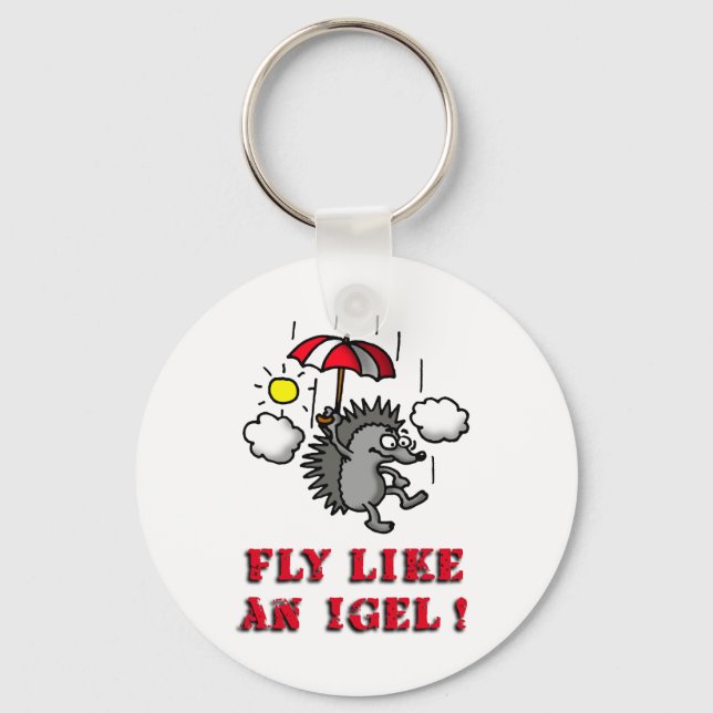flyga som en igel nyckelring (Framsida)