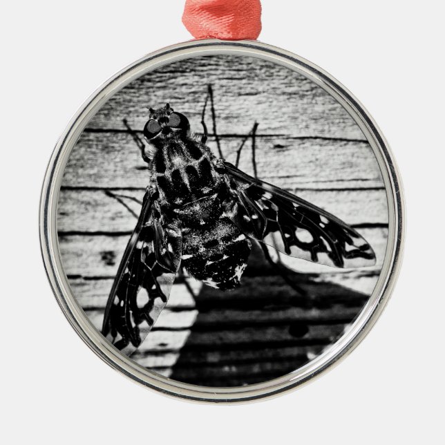 flyga tillbaka julgransprydnad metall (Framsidan)