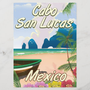 Flygaffisch för Cabo San Lucas-Mexiko Inbjudningar