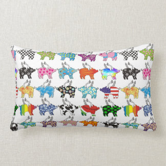 Flygalla grisar i en ro kudder lumbarkudde