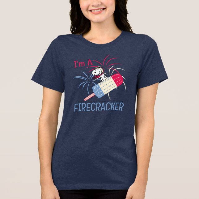 Flygande Ace Snoopy på ispoppa T Shirt (Framsida)
