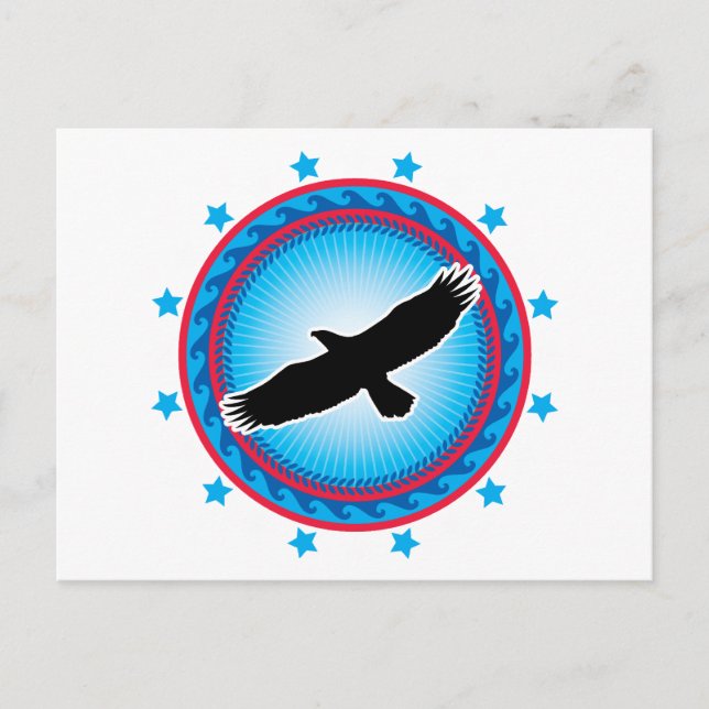Flygande agle vykort (Framsida)
