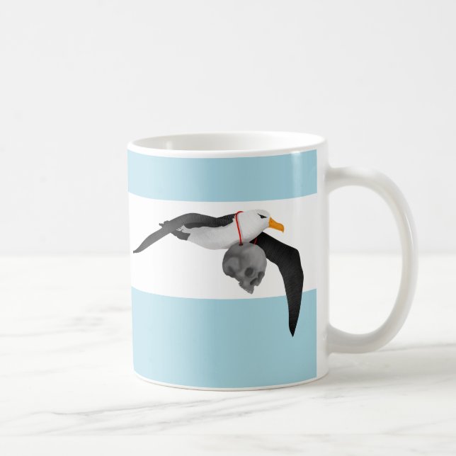 Flygande Albatross med humant skal Kaffemugg (Höger)
