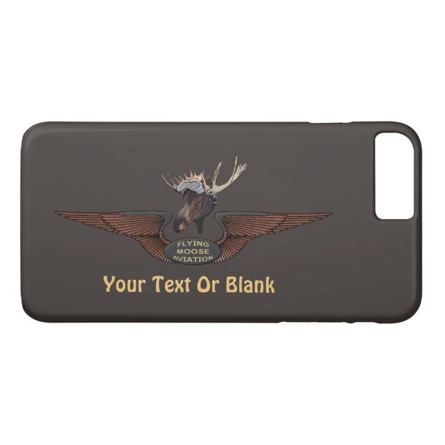 Flygande Älg Bush Pilot Wings Case-Mate iPhone Skal (Baksida (horisontal))