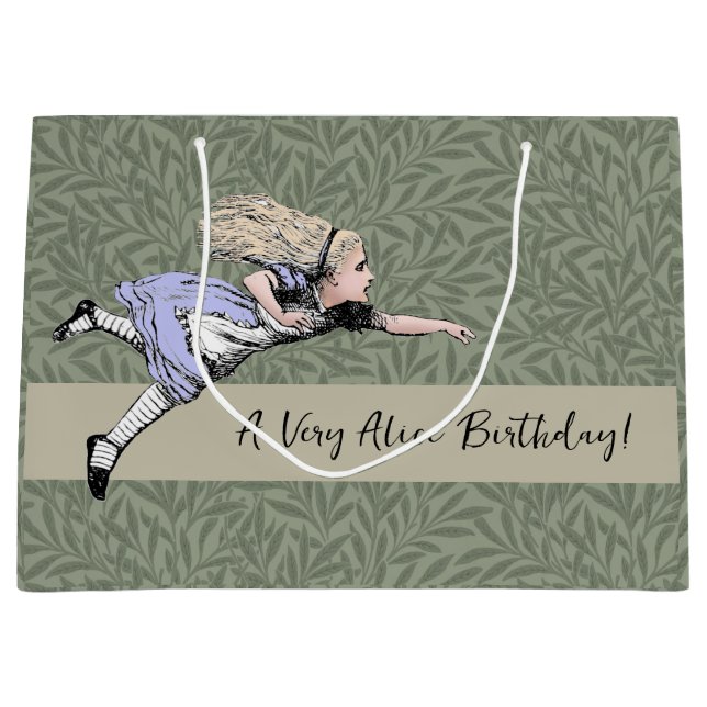 Flygande Alice i Wonderland Tittar Glass (Framsidan)