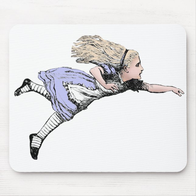 Flygande Alice i Wonderland Tittar Glass Musmatta (Framsidan)