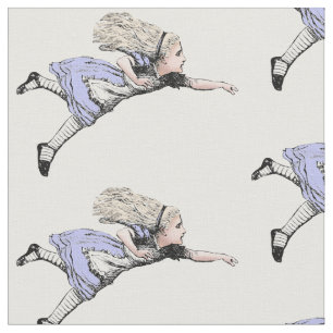Flygande Alice i Wonderland Tittar Glass Tyg