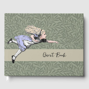Flygande Alice Underlandet Äventyr Vintage Tenniel Gästböcker