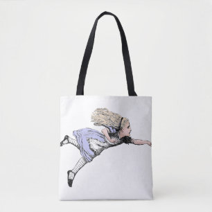Flygande Alice Underlandet Äventyr Vintage Tenniel Tygkasse