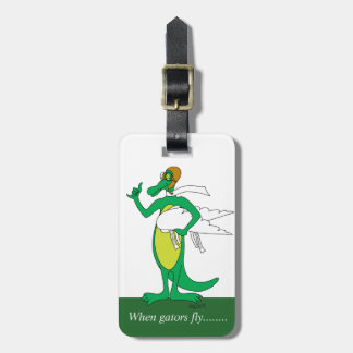 Flygande Alligator Bagage Tag Bagagebricka