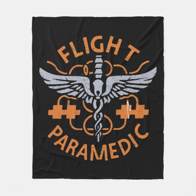 Flygande ambulanssjuksköterska fleecefilt (Framsidan)