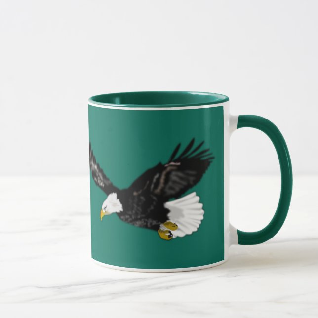 Flygande amerikansk örn kaffemugg (Höger)