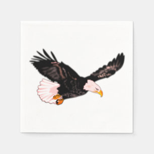Flygande amerikanska Örn Napkins Pappersservett
