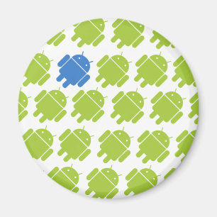 Flygande Android Blue Magnet