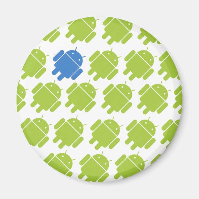 Flygande Android Blue Magnet (Framsidan)