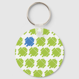 Flygande Android Blue Nyckelring