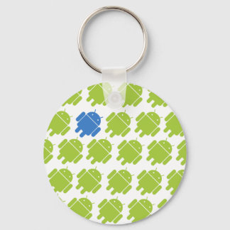 Flygande Android Blue Nyckelring