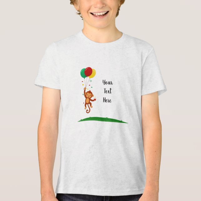 Flygande apa ballong t shirt (Framsida)