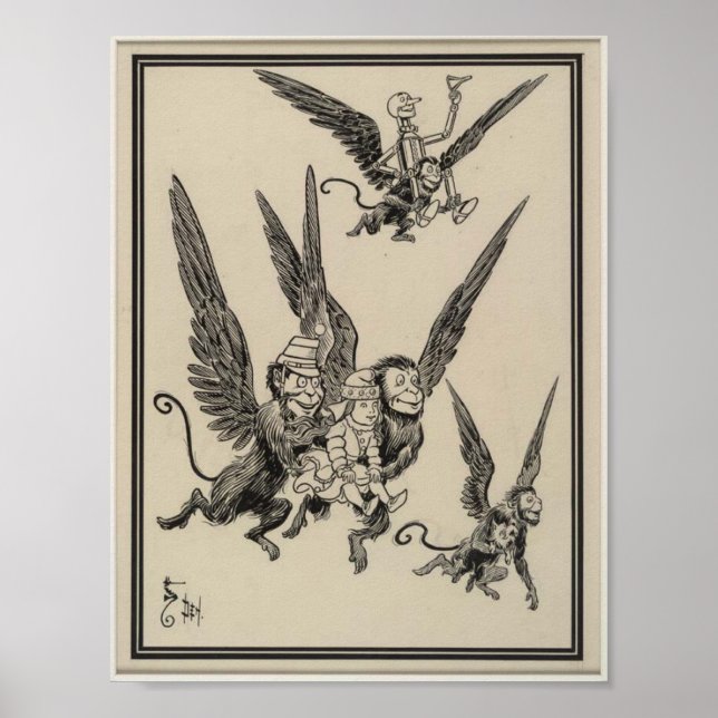 Flygande apor poster (Framsidan)