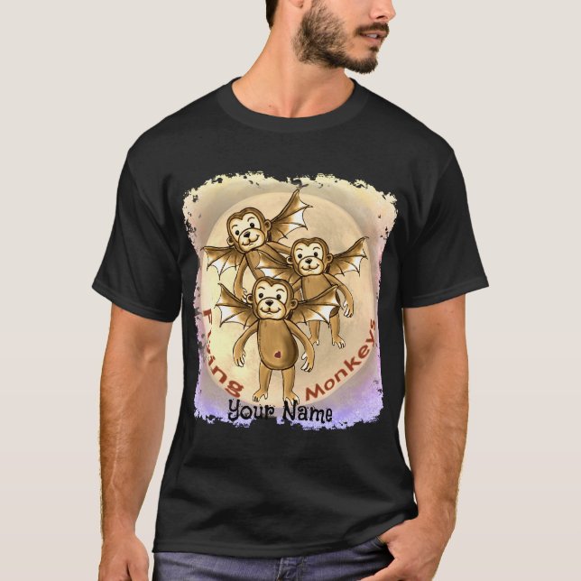 Flygande apor T-Shirt (Framsida)