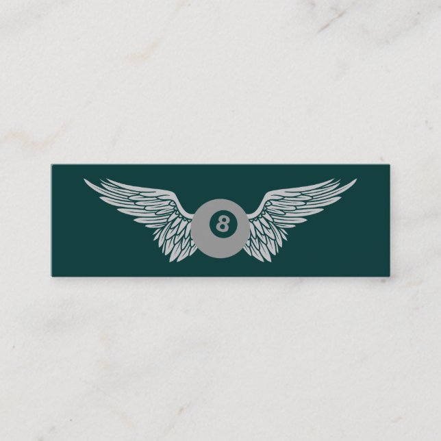 flygande åttboll mini visitkort (Framsida)