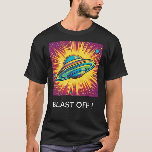 Flygande aucer 0002 t shirt (Framsida)
