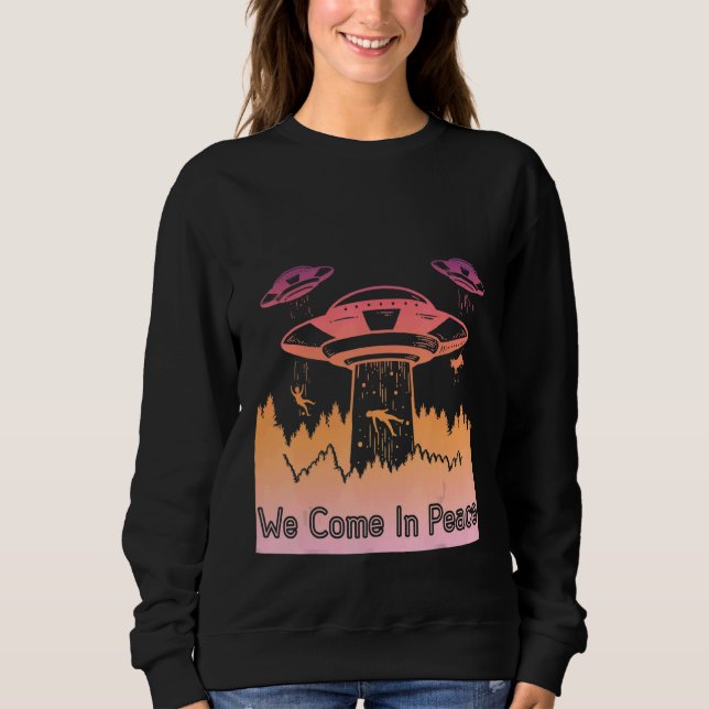 Flygande aucer UFO-astronauter är Utomjordingar 12 T Shirt (Framsida)