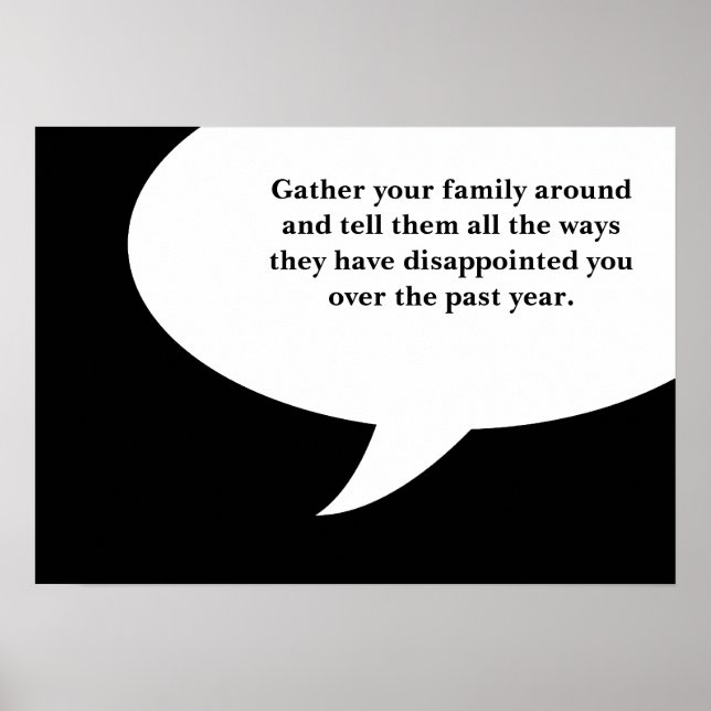 Flygande av festligheter, festivus regler poster (Framsidan)