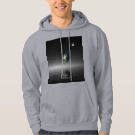 Flygande ballongselektiv minimalistisk fotograferi hoodie