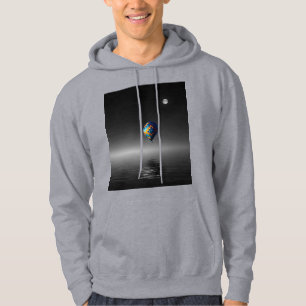 Flygande ballongselektiv minimalistisk fotograferi hoodie